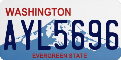 WA license plate AYL5696
