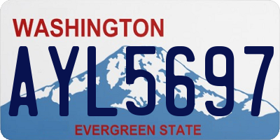 WA license plate AYL5697