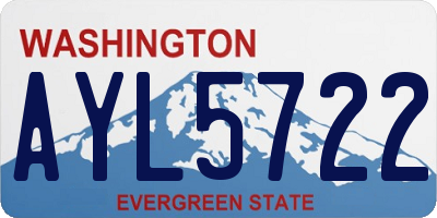 WA license plate AYL5722