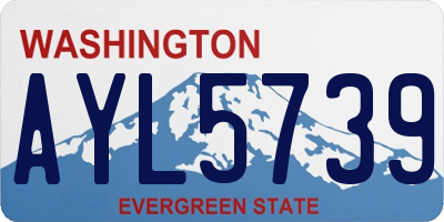 WA license plate AYL5739