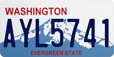 WA license plate AYL5741