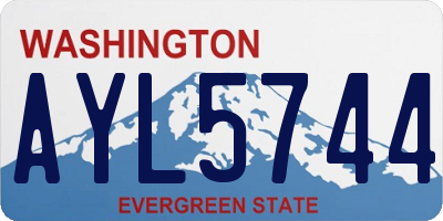 WA license plate AYL5744
