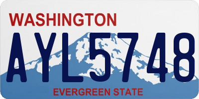 WA license plate AYL5748