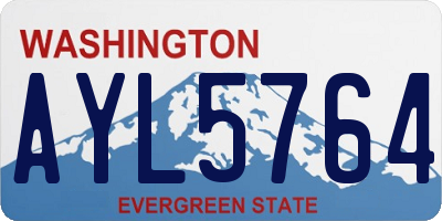 WA license plate AYL5764