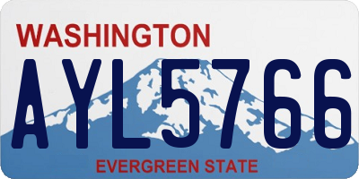 WA license plate AYL5766