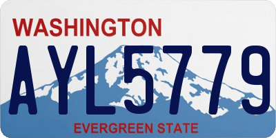 WA license plate AYL5779