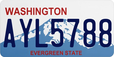 WA license plate AYL5788