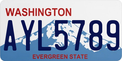 WA license plate AYL5789