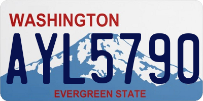 WA license plate AYL5790