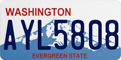 WA license plate AYL5808