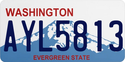 WA license plate AYL5813