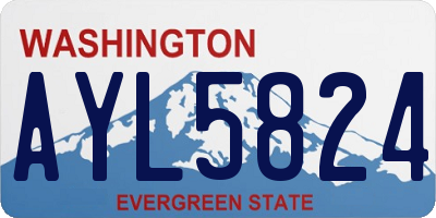 WA license plate AYL5824