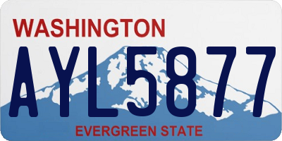 WA license plate AYL5877