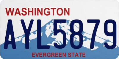 WA license plate AYL5879