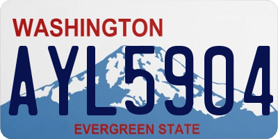WA license plate AYL5904