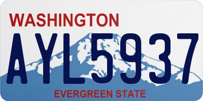 WA license plate AYL5937