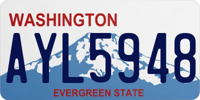 WA license plate AYL5948