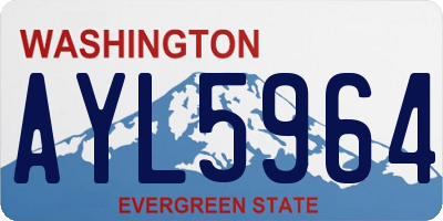 WA license plate AYL5964