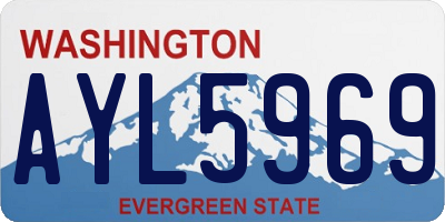 WA license plate AYL5969