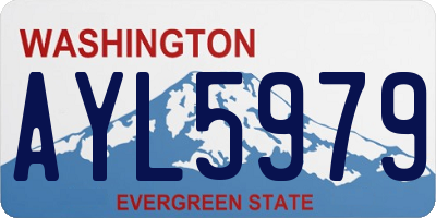 WA license plate AYL5979