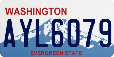 WA license plate AYL6079