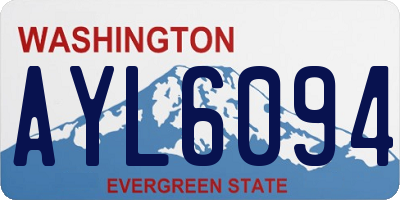 WA license plate AYL6094