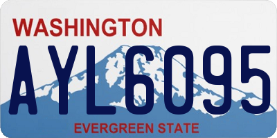 WA license plate AYL6095