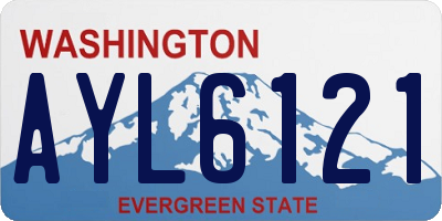 WA license plate AYL6121