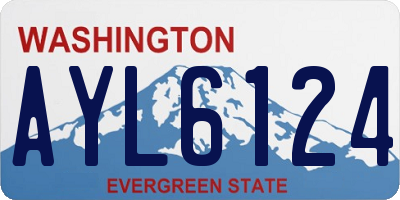WA license plate AYL6124