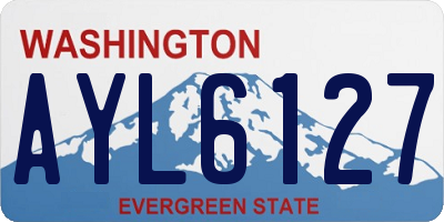 WA license plate AYL6127