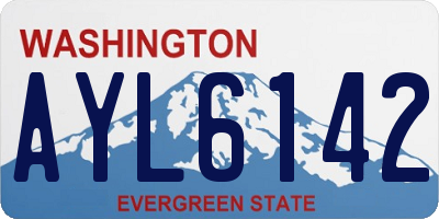 WA license plate AYL6142