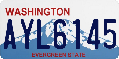 WA license plate AYL6145