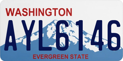 WA license plate AYL6146