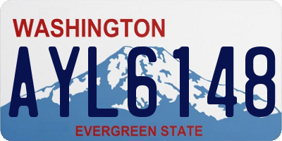 WA license plate AYL6148