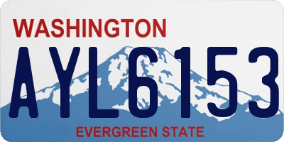 WA license plate AYL6153