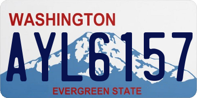 WA license plate AYL6157