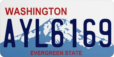 WA license plate AYL6169