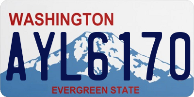 WA license plate AYL6170
