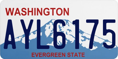 WA license plate AYL6175