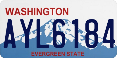 WA license plate AYL6184
