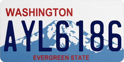 WA license plate AYL6186