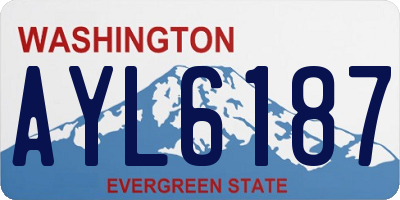 WA license plate AYL6187