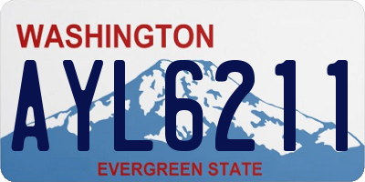 WA license plate AYL6211