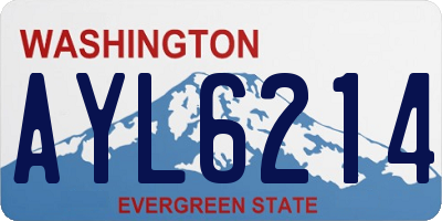 WA license plate AYL6214