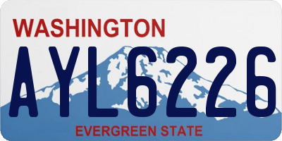 WA license plate AYL6226