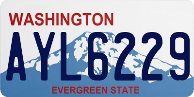 WA license plate AYL6229