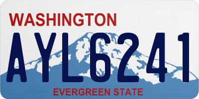 WA license plate AYL6241