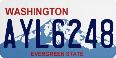 WA license plate AYL6248