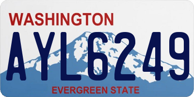 WA license plate AYL6249