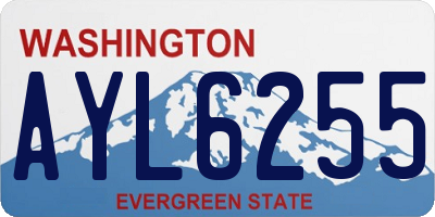 WA license plate AYL6255